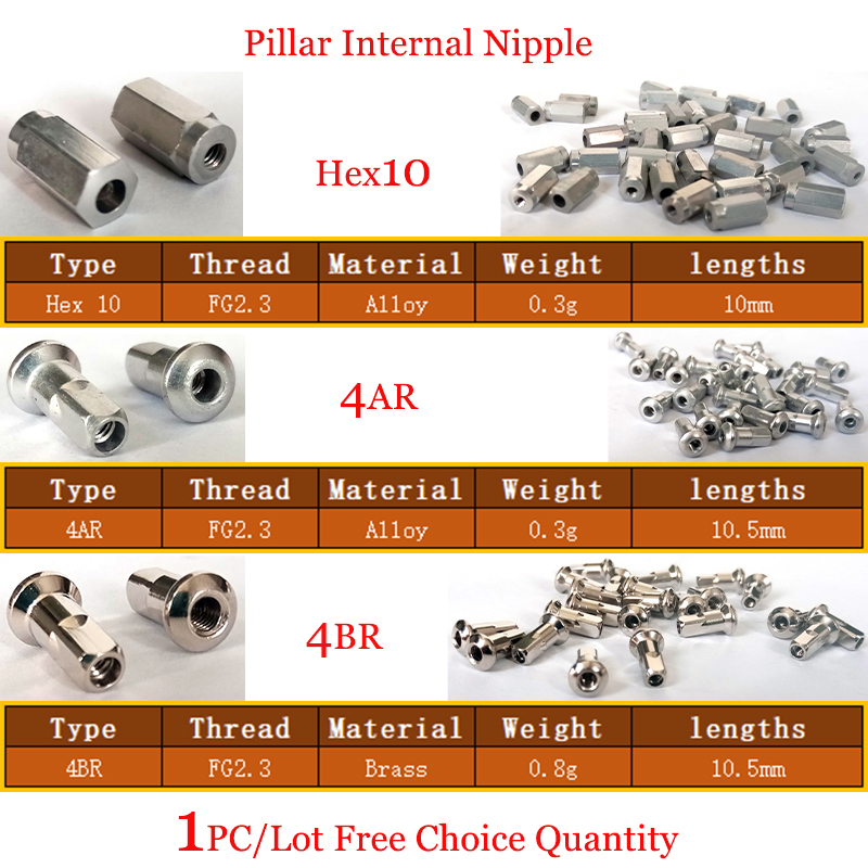 1pcs/lot Pillar internal Bike  - Spoke Nipple Brass recension och pris