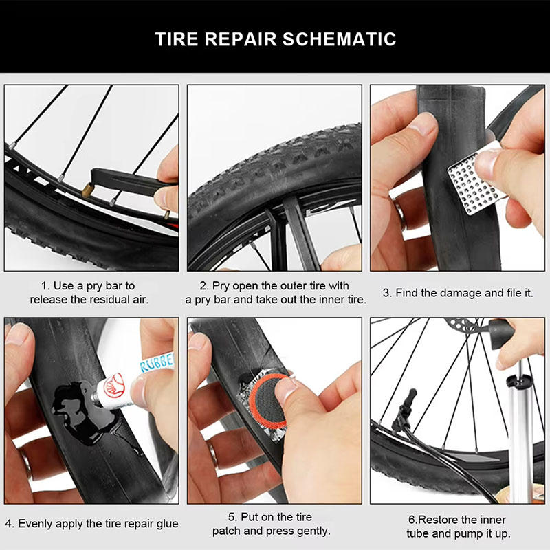 39pcs Bike Tire Repair Kit - B - Mountain Biking Tube recension och pris