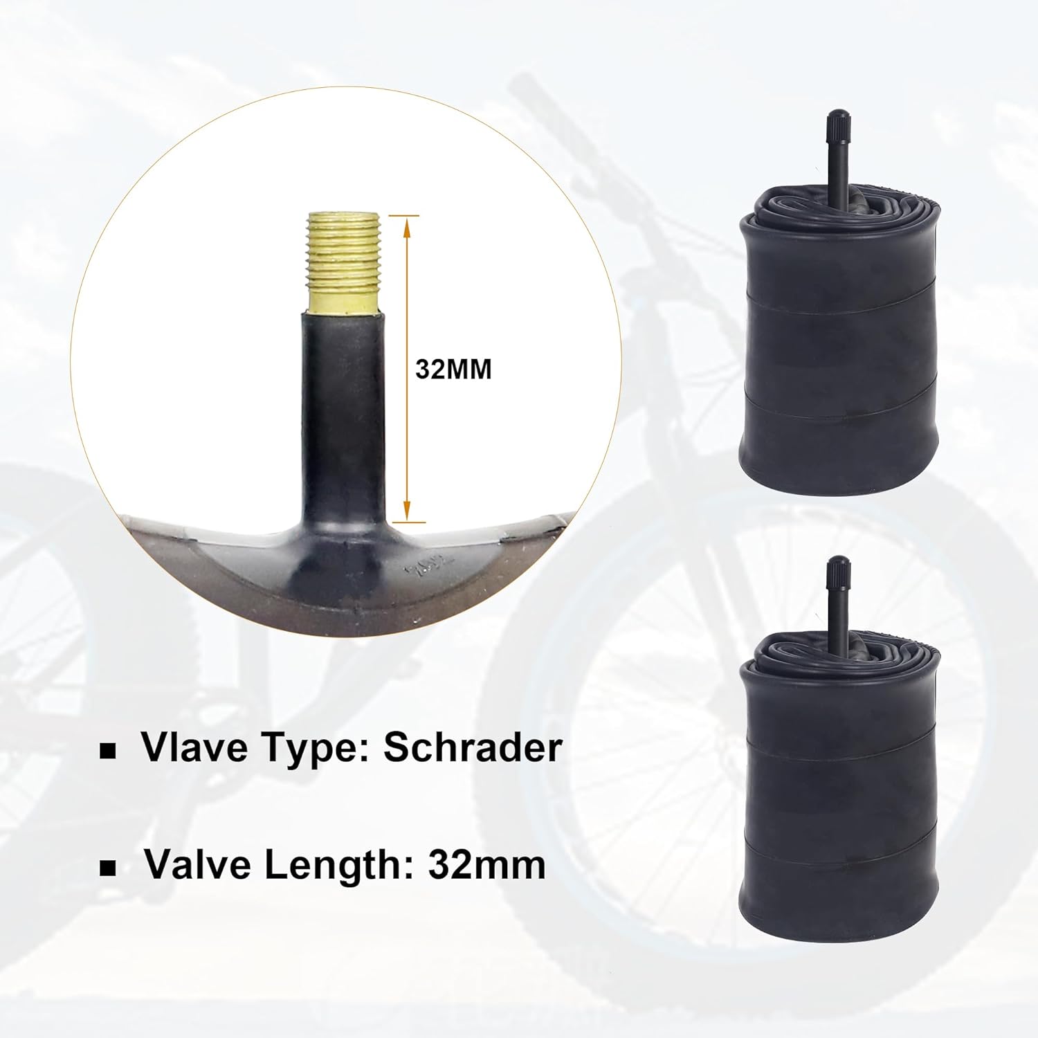 ZUKKA 1 Piece Fat Inner Tubes  - Mountain Biking Tube recension och pris