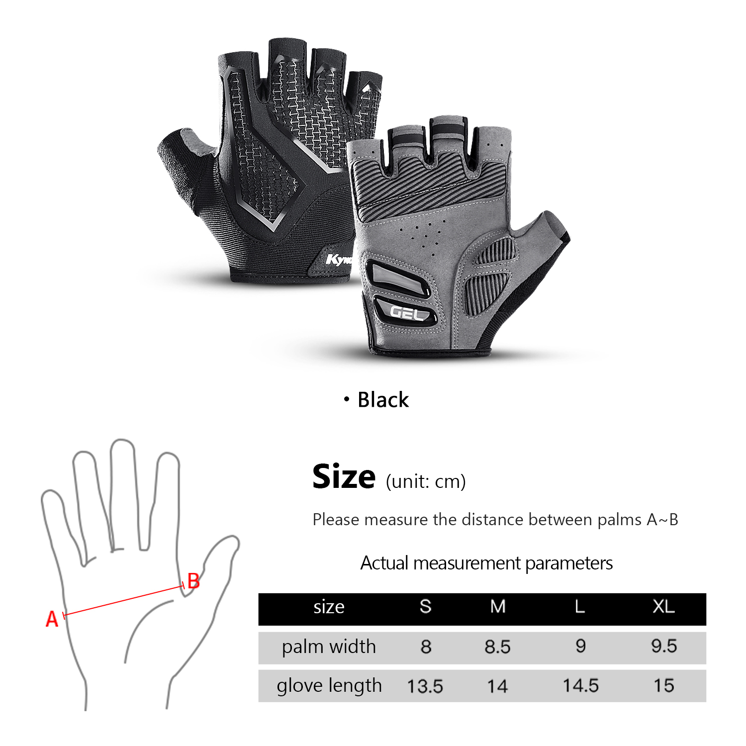 Kymc Half Finger Cycling Glove - Mountain Biking Elbow Pads recension och pris