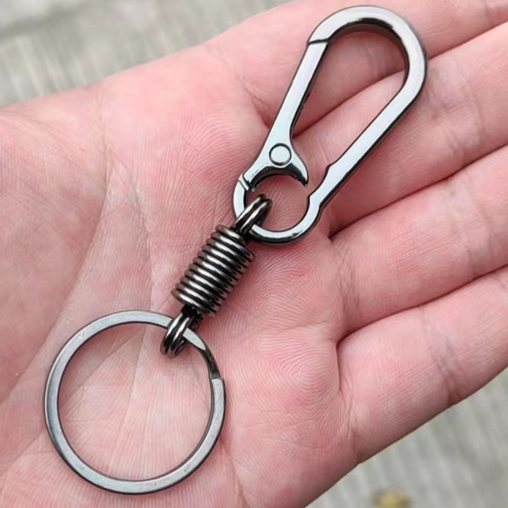 Simple Carabiner Clip Keyring  - Chain Quick Link recension och pris